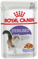 Корм для стерилизованных кошек Royal canin sterilised 85 г пауч в желе